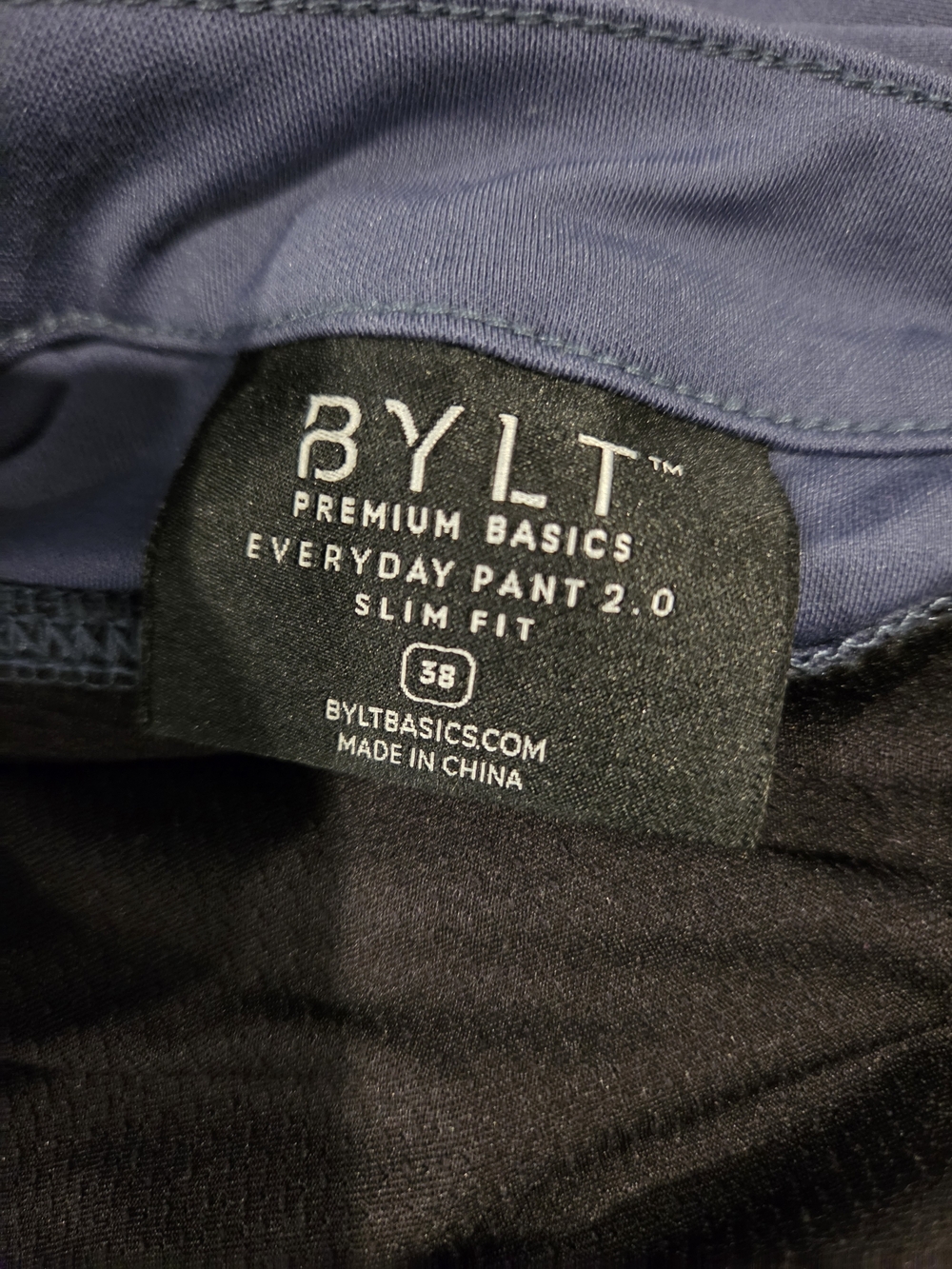 BYLT Basics Everyday Pant 2.0 Slim Fit - Blue